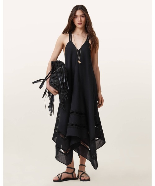 ALLSAINTS（オールセインツ） ワンピース LIL MIDI DRESS | LIL ミディ 