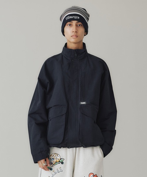 XLARGE 黒ジャンバー XLARGE 「XLARGE」 ジップアップブルゾン X-LARGE ブラック