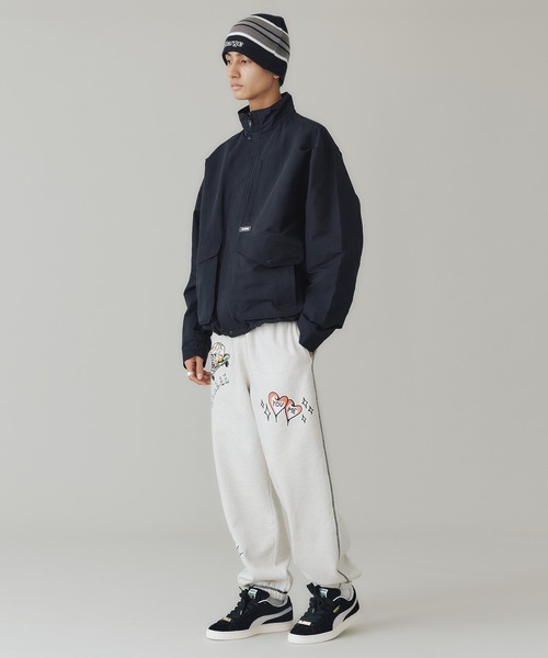XLARGE 黒ジャンバー XLARGE 「XLARGE」 ジップアップブルゾン X-LARGE ブラック