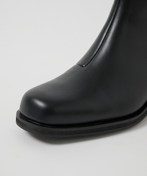 STUDIOUS ブーツ SQUARE TOE CHELSEA BOOTS メンズ : ZOZOTOWN