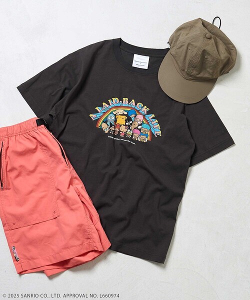 tシャツ SANRIO/サンリオ 「サイズ展開追加」サンリオキャラクターズ レインボーロックＴシャツ レディース FREAK'S STORE tシャツ SANRIO/サンリオ 「サイズ展開追加
