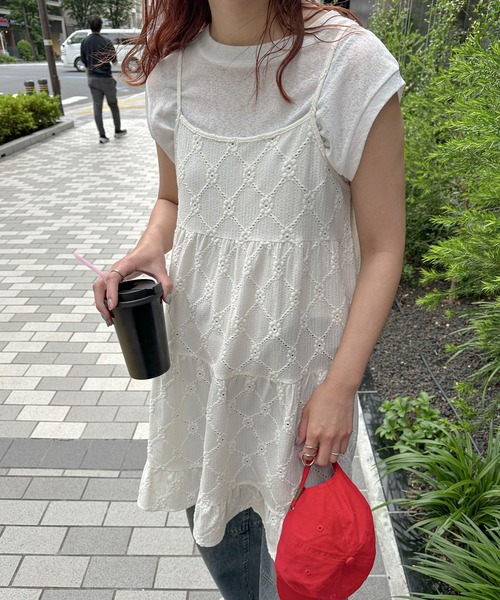 日本未入荷 CHUU★レースカットアウトティアードワンピース lswp203-367_1.jpg