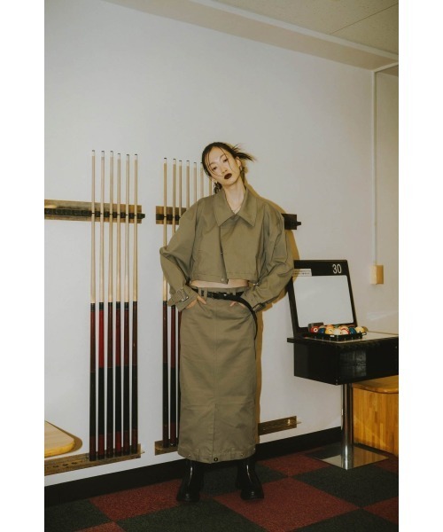 knuth marf クヌースマーフ　3wayトレンチコート 3way denim trench coat/black | KNUTH MARF