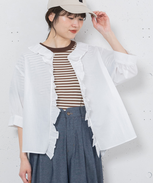 DOU DOU フリルブラウス POU DOU DOU｜ラッフルフリルブラウス | Rakuten Fashion(楽天