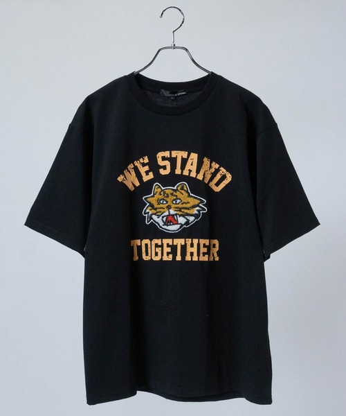 JOHN'S CLOSET tシャツ 「13」手書きイラスト サガラ刺繍 半袖T