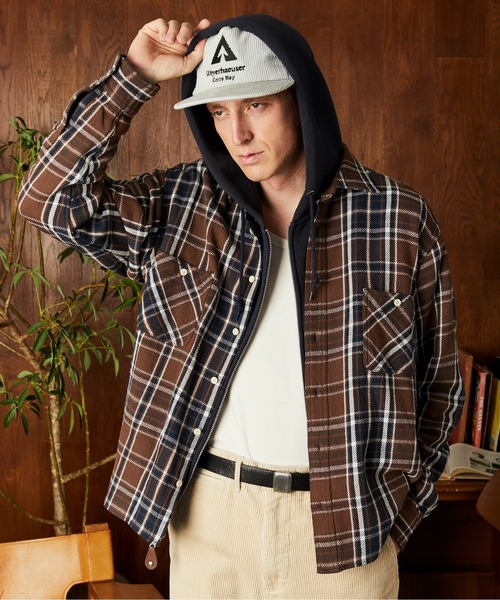 シャツ Schott/ショット/PLAID CF LS SHIRT/プレイド コットンフランネルシャツ メンズ レディース