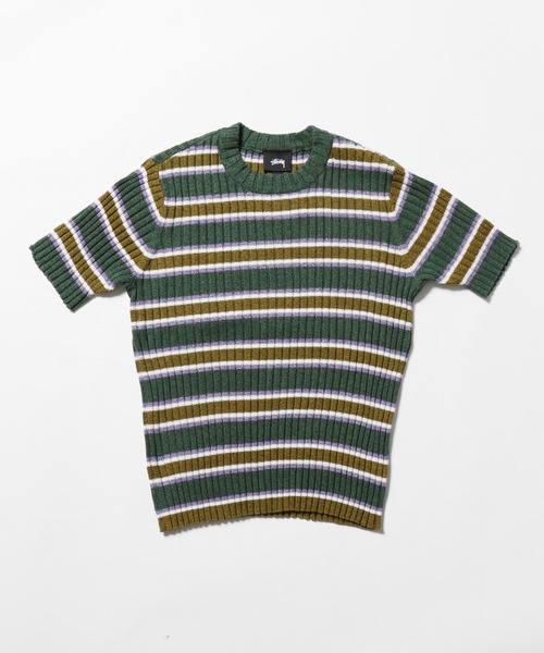 STUSSY ニット セーター STUSSY/ステューシー RIB STRIPE SS