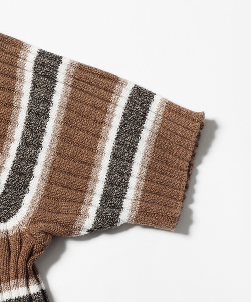 ニット セーター STUSSY/ステューシー RIB STRIPE SS SWEATER セーター 半袖リブニット レディース STUSSY ニット セーター STUSSY/ステューシー RIB STRIPE SS