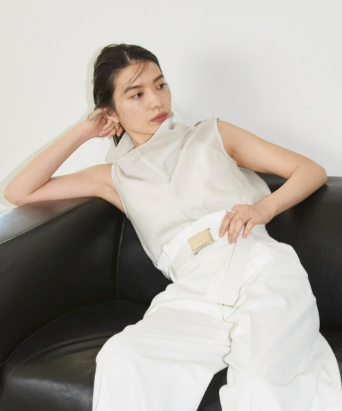 「FRAY I.D」 ノースリーブトップス ONE SIZE ベージュ レディース FRAY I.D 「FRAY I.D」 ノースリーブブラウス ONE SIZE ベージュ