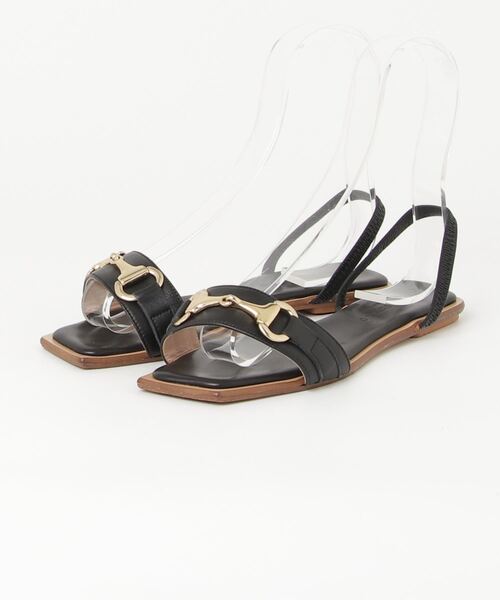 CORSO ROMA,9 「CORSO ROMA，9」 フラットサンダル 36 ブラック