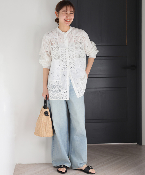 「JOURNAL STANDARD relume」 長袖ブラウス FREE ホワイト レディース JOURNAL STANDARD relume 「JOURNAL relume」 長袖ブラウス FREE