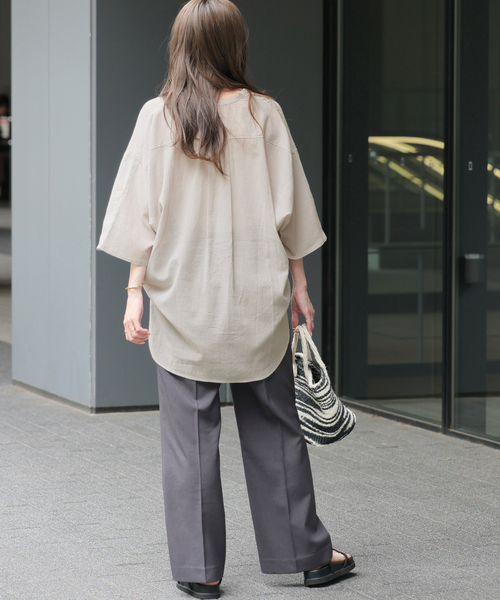 「JOURNAL STANDARD relume」 長袖シャツ FREE ベージュ レディース JOURNAL STANDARD relume 「JOURNAL relume」 長袖シャツ FREE
