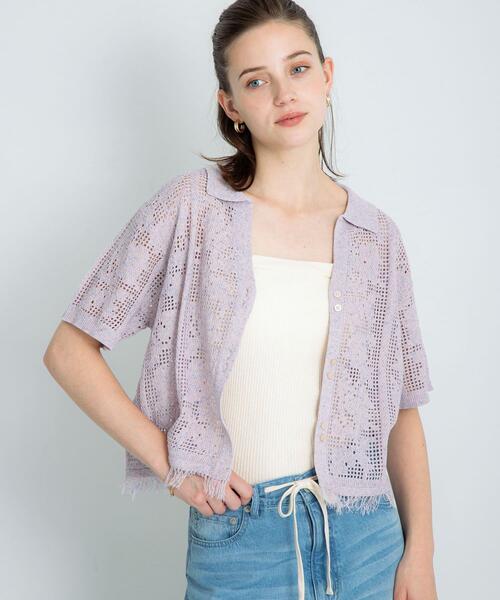 URBAN RESEARCH Sonny Label ブラウス シャツ フラワーメッシュサマー