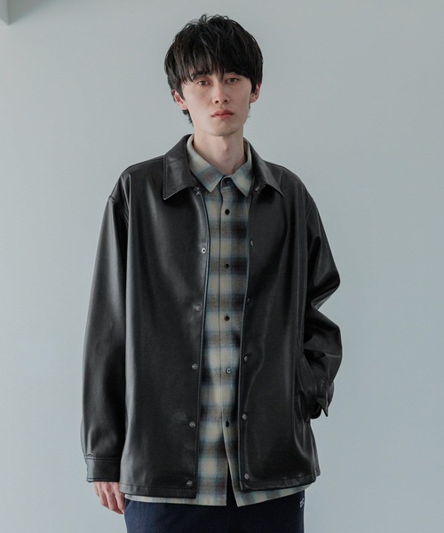 LOWRYSFARM レザージャケット LOWRYS FARM 革ジャン ライダース 「LFM(U)」フェイクレザー