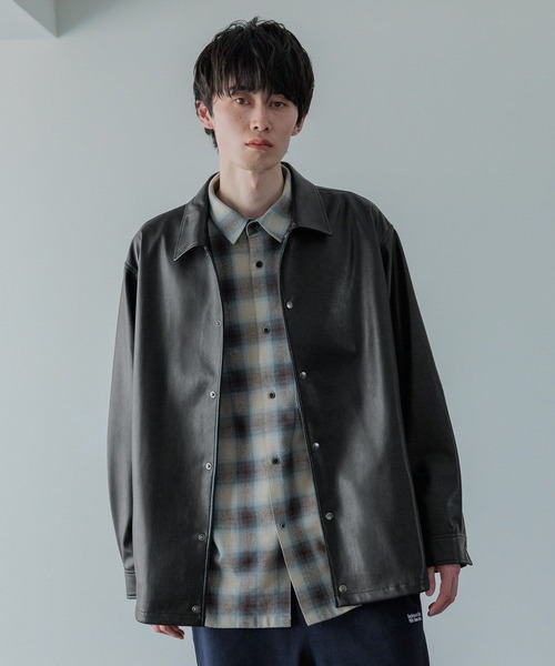 LOWRYS FARM 革ジャン ライダース 「LFM(U)」フェイクレザー