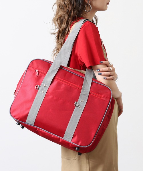 Ree&Mee ボストンバッグ スクバ 高校生 カラー スクールバッグ 通学