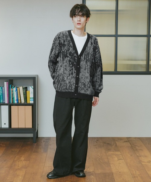 RAGEBLUE（レイジブルー） カーディガン Mohair Blend Shaggy Knit