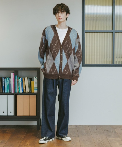 RAGEBLUE（レイジブルー） カーディガン Mohair Blend Shaggy Knit