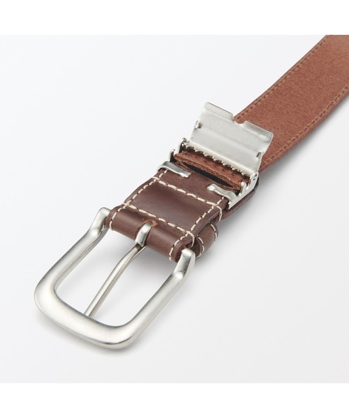 無印良品（MUJI） ベルト ベジタブルタンニンレザー 長さ調節式ベルト