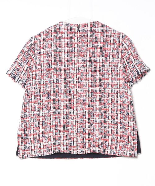 「GREED」 半袖ブラウス M レッド レディース_画像2