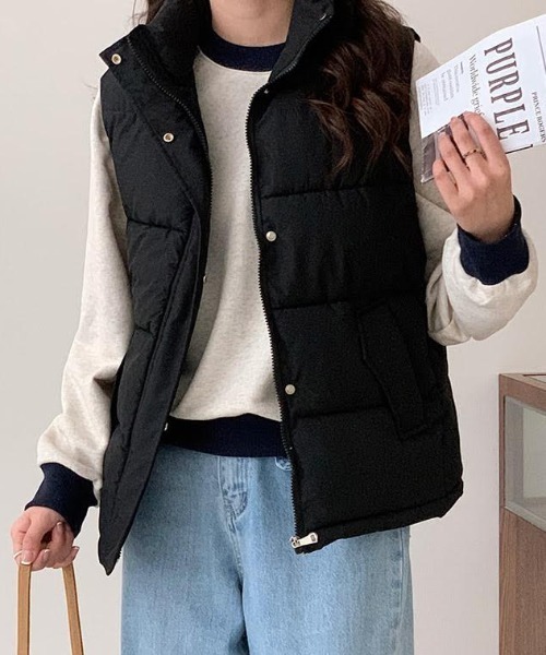 Drawer フーデット　ダウンジレ　ベスト ☆送料・関税込☆MARITHE☆CLASSIC LOGO DUCK DOWN VEST☆ (Marithe +