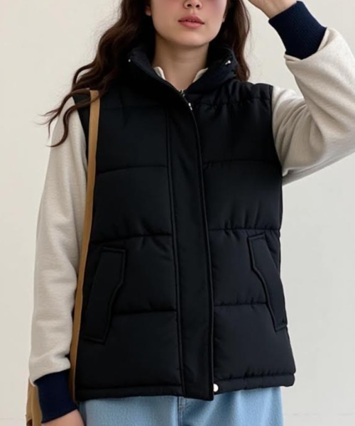 Drawer フーデット　ダウンジレ　ベスト ☆送料・関税込☆MARITHE☆CLASSIC LOGO DUCK DOWN VEST☆ (Marithe +