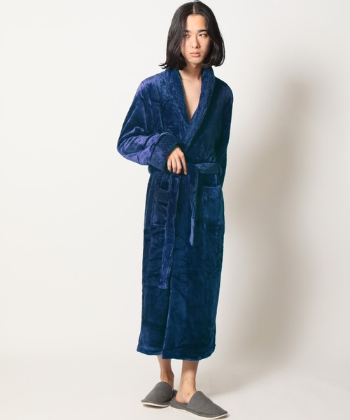 ARCADE ガウン ベルベット生地 バスローブ ルームウェア