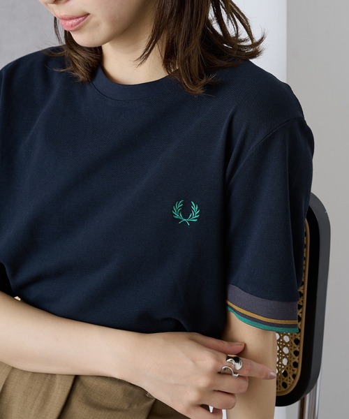 tシャツ 「FRED PERRY」TWIN TIPPED CUFF T-SHIRT M2396 レディース メンズの画像
