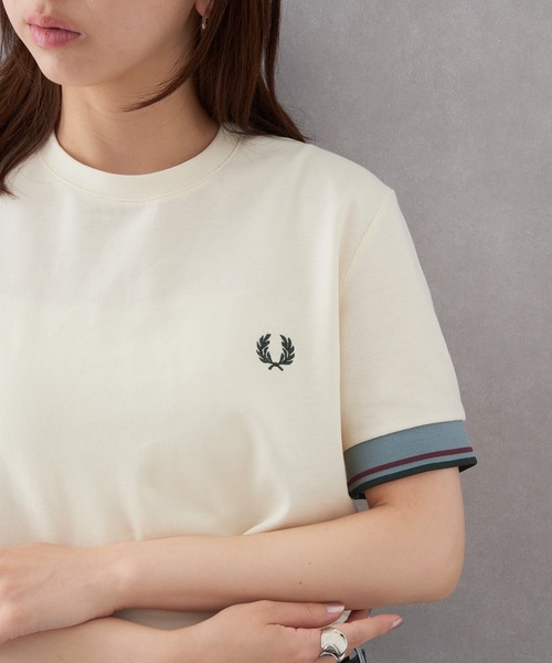 tシャツ 「FRED PERRY」TWIN TIPPED CUFF T-SHIRT M2396 レディース メンズの画像