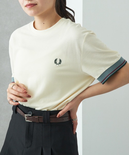 tシャツ 「FRED PERRY」TWIN TIPPED CUFF T-SHIRT M2396 レディース メンズの画像