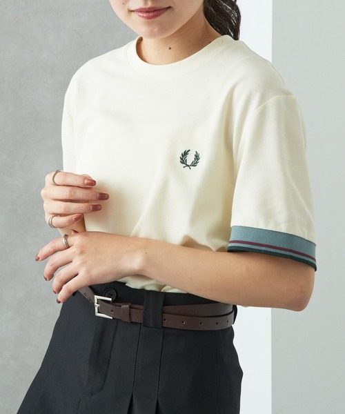 tシャツ 「FRED PERRY」TWIN TIPPED CUFF T-SHIRT M2396 レディース メンズの画像