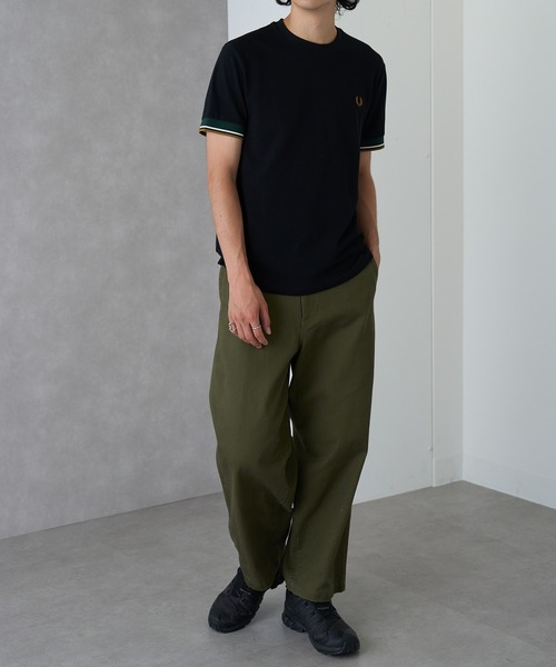 tシャツ 「FRED PERRY」TWIN TIPPED CUFF T-SHIRT M2396 レディース メンズの画像