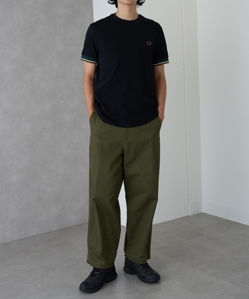 tシャツ 「FRED PERRY」TWIN TIPPED CUFF T-SHIRT M2396 レディース メンズの画像