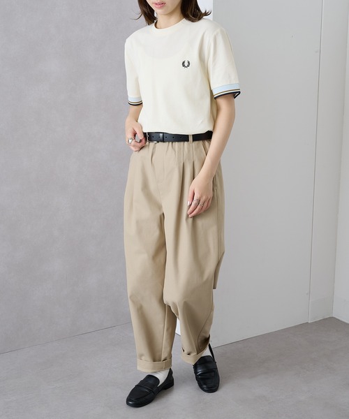 tシャツ 「FRED PERRY」TWIN TIPPED CUFF T-SHIRT M2396 レディース メンズの画像