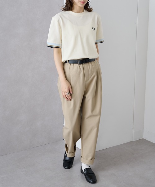 tシャツ 「FRED PERRY」TWIN TIPPED CUFF T-SHIRT M2396 レディース メンズの画像