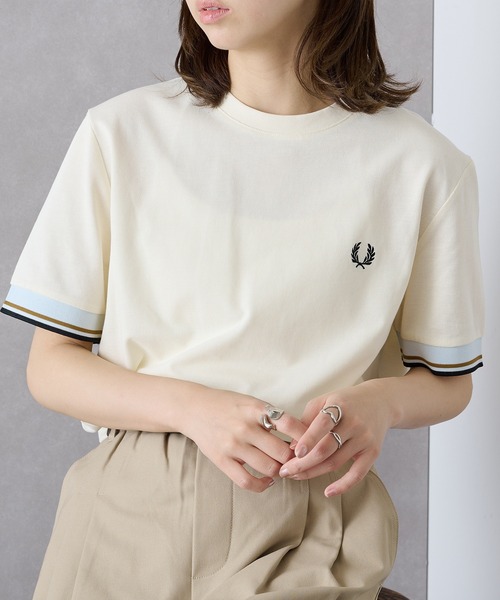 tシャツ 「FRED PERRY」TWIN TIPPED CUFF T-SHIRT M2396 レディース メンズの画像