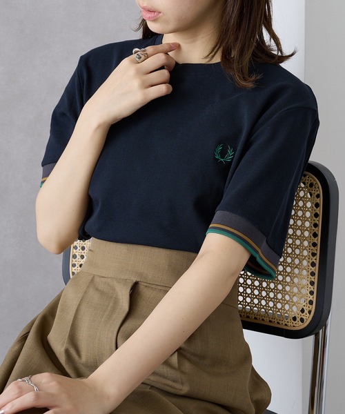 tシャツ 「FRED PERRY」TWIN TIPPED CUFF T-SHIRT M2396 レディース メンズの画像