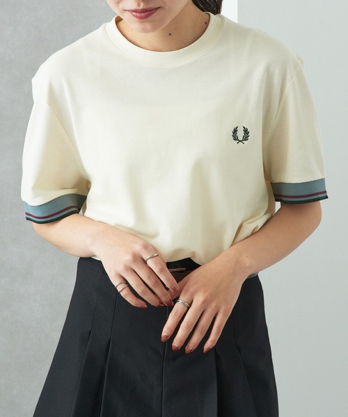 tシャツ 「FRED PERRY」TWIN TIPPED CUFF T-SHIRT M2396 レディース メンズの画像