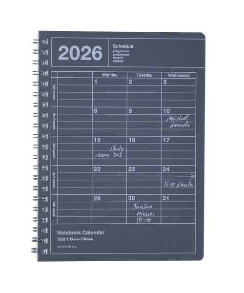 MARK'S（マークス） 手帳 手帳 2026 スケジュール帳 2026年1月始まり
