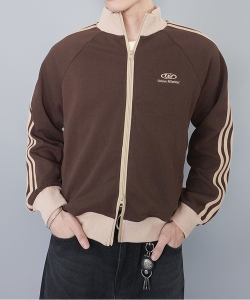 SPINNS（スピンズ） ジャージ 短丈ダブルジップトラックジャケット