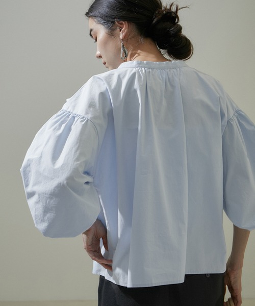 「SALON adam et rope'」 7分袖ブラウス FREE ホワイト レディース_画像6