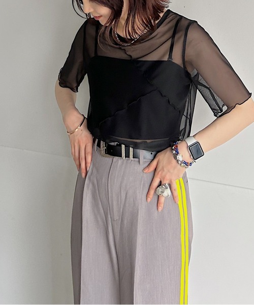 「PAGEBOY」 半袖カットソー FREE ブラック系その他 レディース_画像5