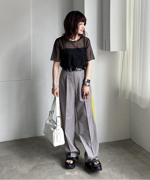 「PAGEBOY」 半袖カットソー FREE ブラック系その他 レディース_画像9