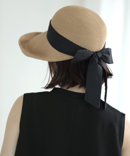 「Little&More」 ストローハット FREE チョコ レディース_画像6