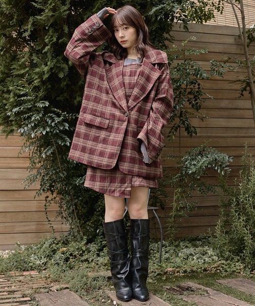 mideal（マイディール） ブーツ lace up long boots / レースアップ