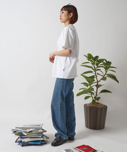 「FFEIN」 半袖Tシャツ LARGE ネイビー メンズ_画像4