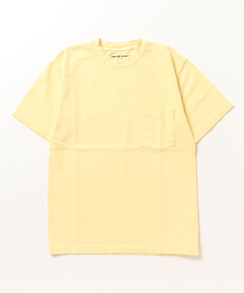 「LOS ANGELES APPAREL」 半袖Tシャツ LARGE クリーム メンズ_画像2