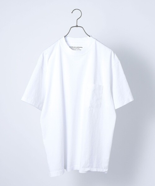 「LOS ANGELES APPAREL」 半袖Tシャツ LARGE クリーム メンズ_画像3