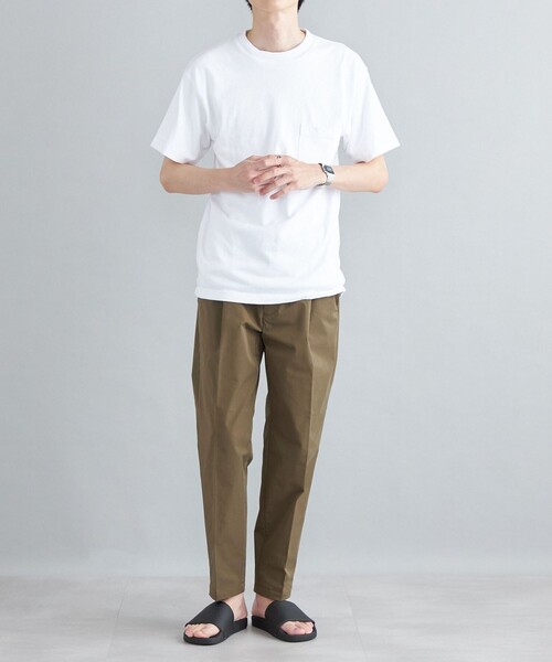 「LOS ANGELES APPAREL」 半袖Tシャツ LARGE クリーム メンズ_画像5