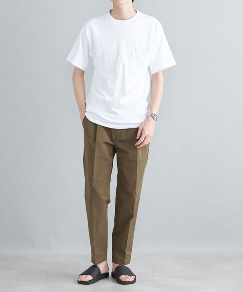 「LOS ANGELES APPAREL」 半袖Tシャツ LARGE クリーム メンズ_画像6